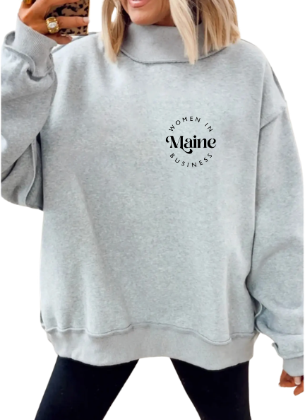 Mock Neck WIB Oversized Sweatshirt